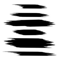 Paint brush strokes. Brush sketch effect vector