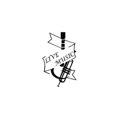 musical instruments,guitar,trumpet,saxophone. Design elements with musical elements - guitar, trumpet.