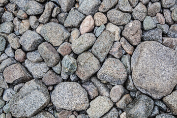 Texture of curving field stones