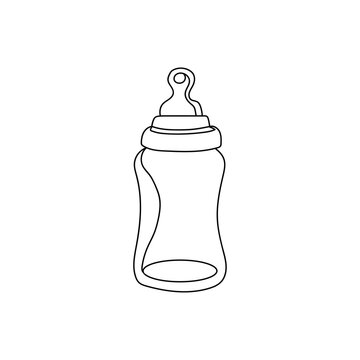 Baby Bottle Outline