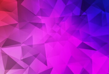 Light Purple, Pink vector abstract polygonal background.