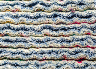 Denim and cotton chenille, carpet texture fluffy