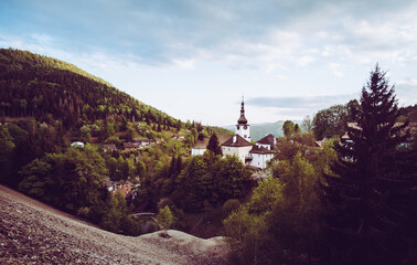 Panorama of Spania Dolina, Slovakia