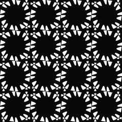 Geometric vector pattern with triangular elements. abstract ornament for wallpapers and backgrounds. Black and white colors. 