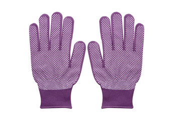 Non slip winter gloves isolated on white background.