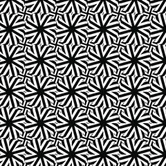 Geometric vector pattern with triangular elements. abstract ornament for wallpapers and backgrounds. Black and white colors. 