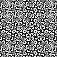 Geometric vector pattern with triangular elements. abstract ornament for wallpapers and backgrounds. Black and white colors. 