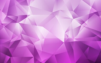 Obraz premium Light Pink vector abstract mosaic pattern.