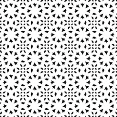 Geometric vector pattern with triangular elements. abstract ornament for wallpapers and backgrounds. Black and white colors. 