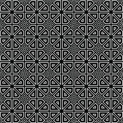 Geometric vector pattern with triangular elements. abstract ornament for wallpapers and backgrounds. Black and white colors.
