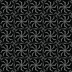 Geometric vector pattern with triangular elements. abstract ornament for wallpapers and backgrounds. Black and white colors.
