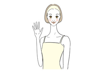 5 ハンドサインを出す女性