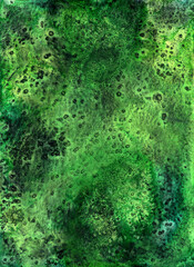 Magic watercolor background hand drawing. Drawing on paper, scanned image.