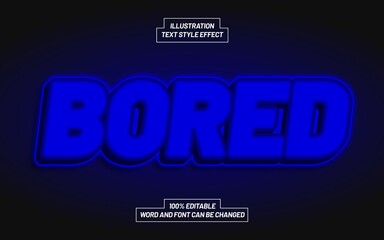Bored Text Style Effect