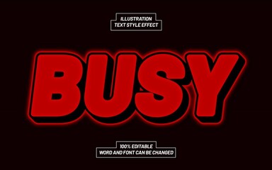 Busy Text Style Effect