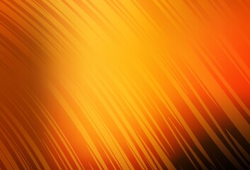 Obraz premium Dark Orange vector blurred template.