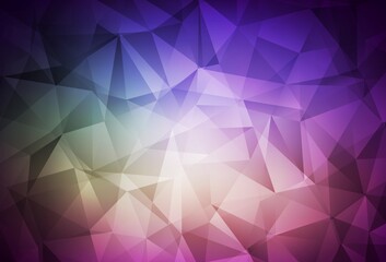 Obraz premium Dark Pink, Green vector abstract polygonal background.