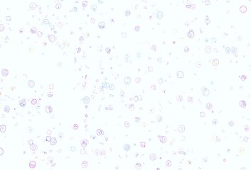 Light Blue, Green vector pattern with fresh ingredients.