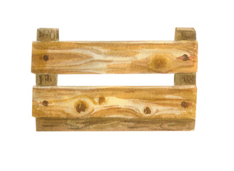 Watercolor wood texture. Garden tools box. Isolated.