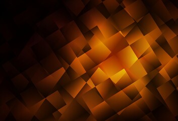 Dark Orange vector background in polygonal style.
