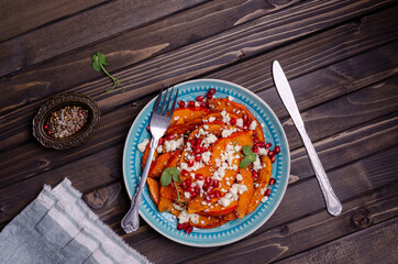 Fried pumpkin slices