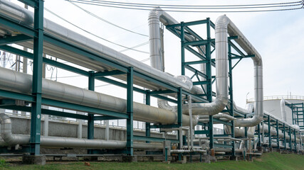 Pipeline for transporting products in the chemical industry.