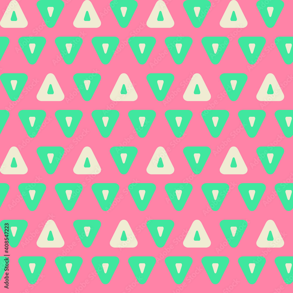 Poster seamless geometric pattern with the image of triangles, geometric shapes. vector design for web bann