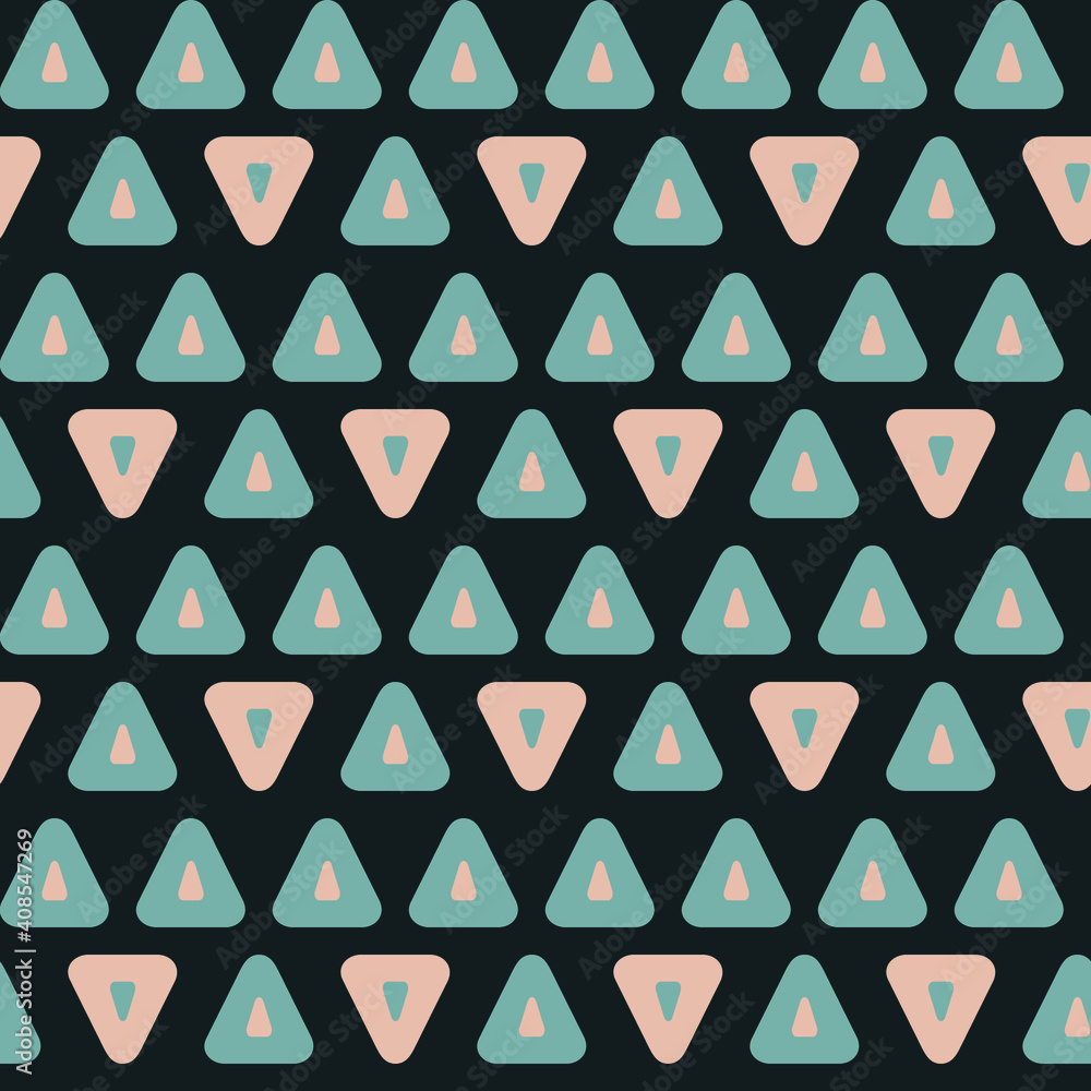 Poster seamless geometric pattern with the image of triangles, geometric shapes. vector design for web bann