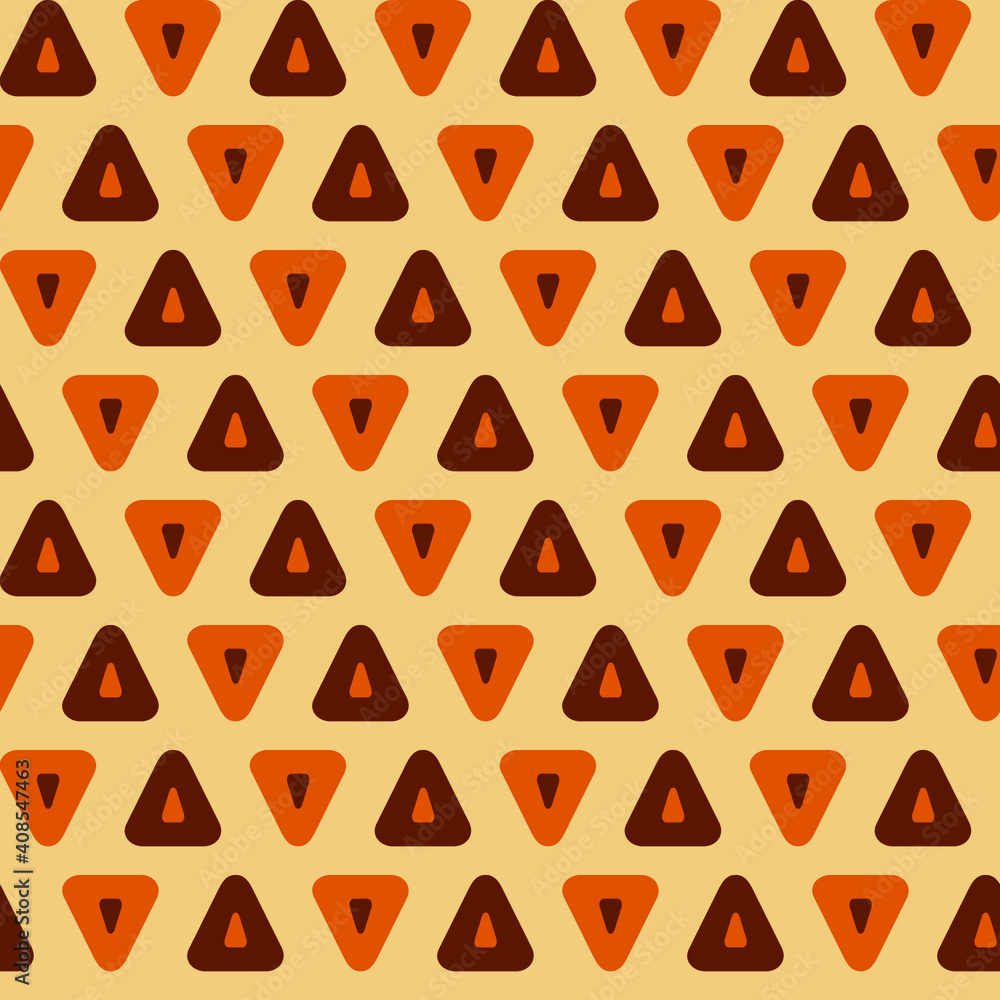 Poster seamless geometric pattern with the image of triangles, geometric shapes. vector design for web bann