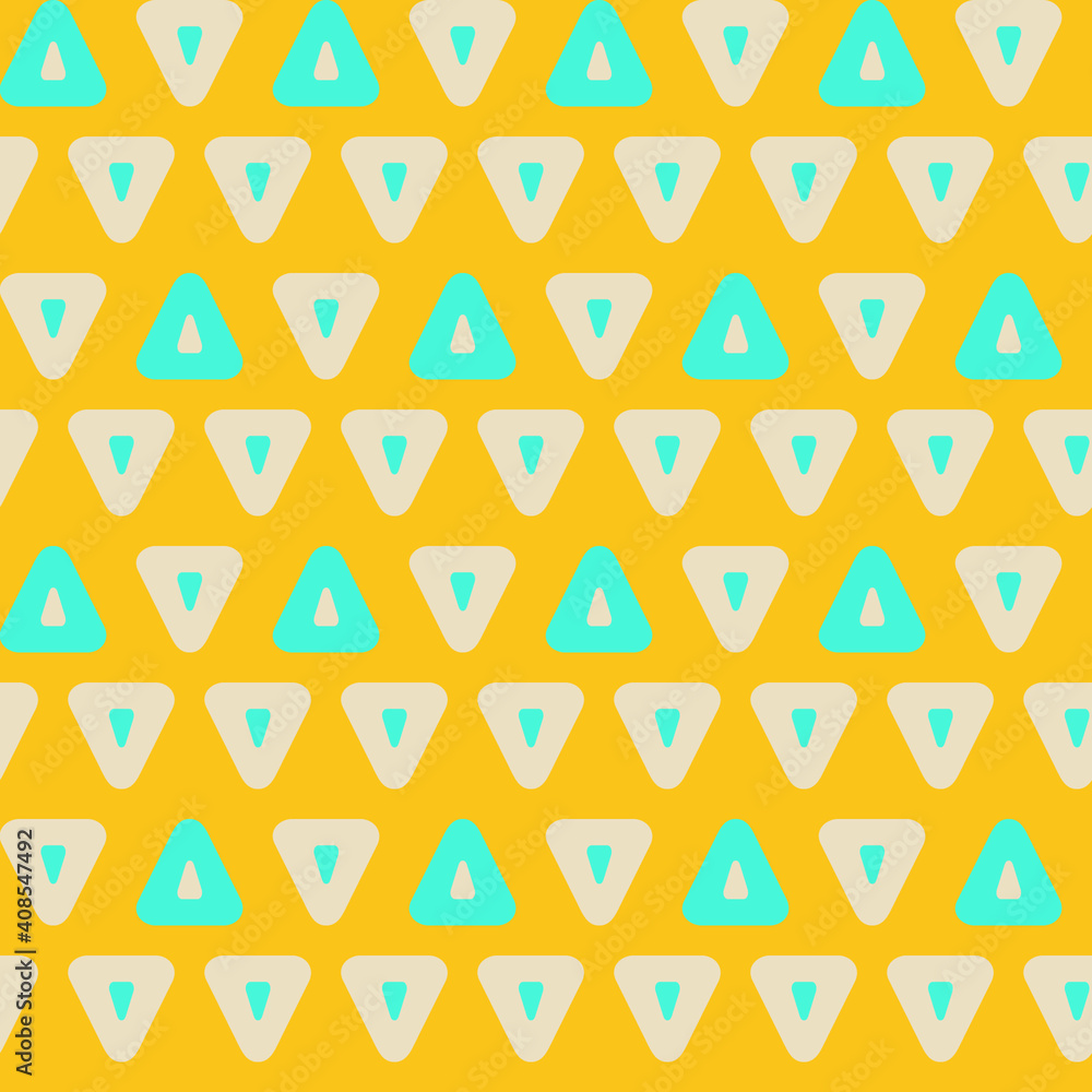 Poster seamless geometric pattern with the image of triangles, geometric shapes. vector design for web bann
