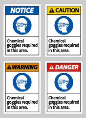 Chemical Goggles Required In This Area