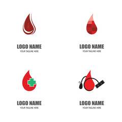 Srt Blood logo template vector icon illustration design