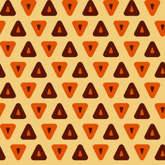 Seamless geometric pattern with the image of triangles, geometric shapes. Vector design for web banner, business presentation, brand package, fabric, print, wallpaper, postcard.