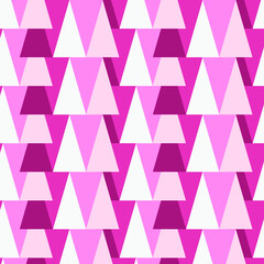 Abstract Geometric Simple Pattern with pink triangles