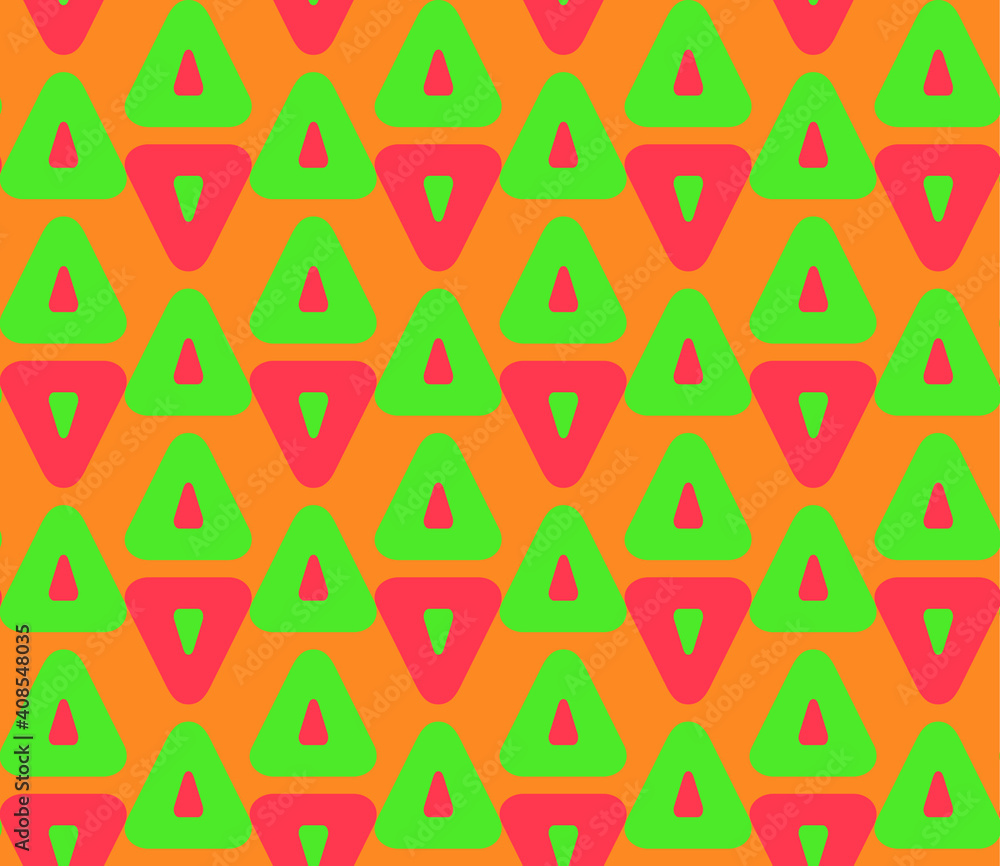 Poster seamless geometric pattern with the image of triangles, geometric shapes. vector design for web bann