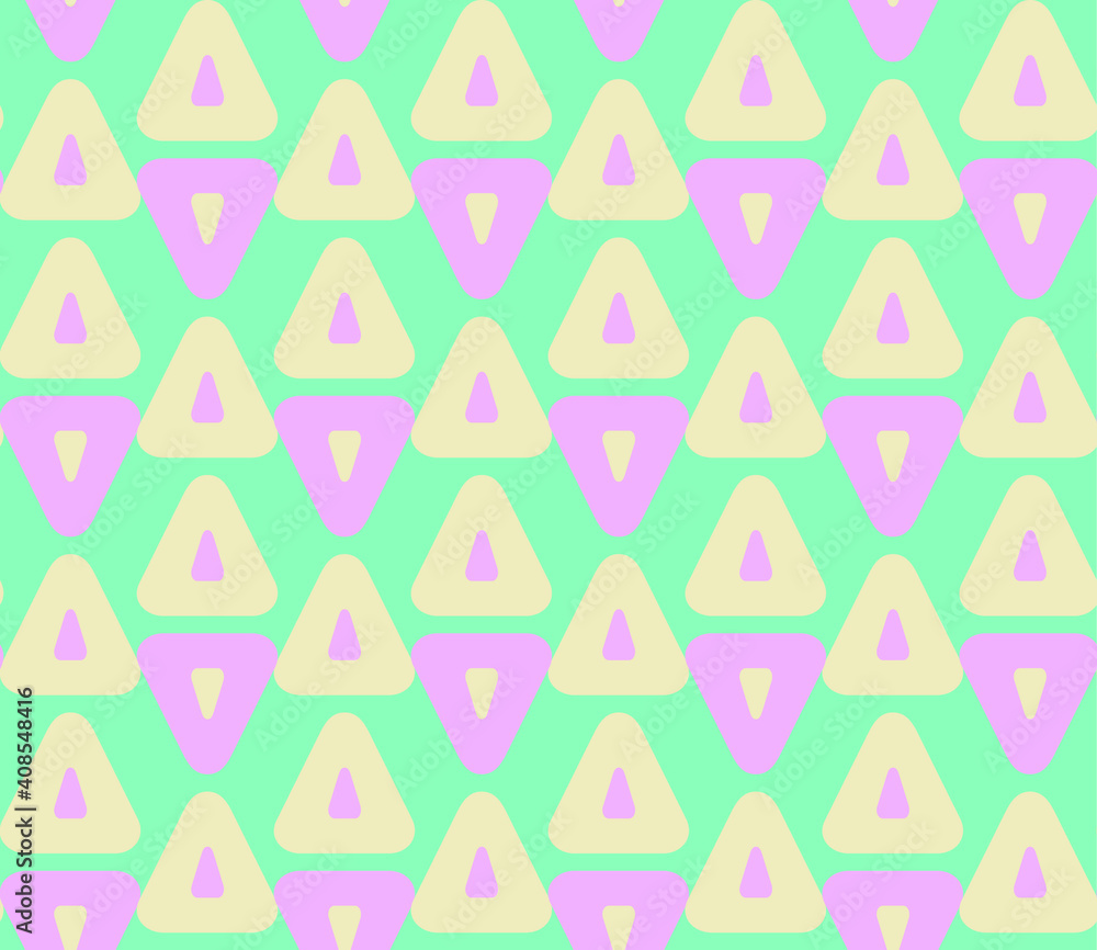 Poster seamless geometric pattern with the image of triangles, geometric shapes. vector design for web bann