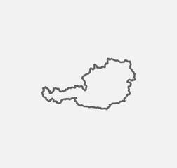 icon of Austria. map. vector illustration