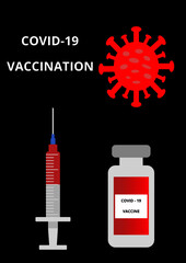 Concept of vaccination against coronavirus
