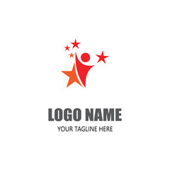 Star logo template vector icon illustration design