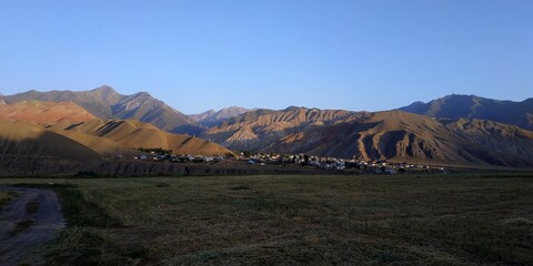 
dawn in Kyrgyzstan