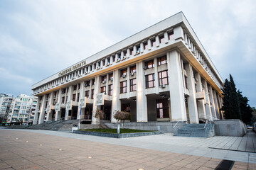 Fototapeta premium City walk in Burgas Downtown, Bulgaria