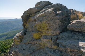 Rock formation in Sierra Nevada