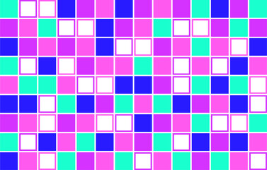 vector illustration of abstract geometric background. tiles from multi-colored squares. mosaic of squares of the same size.