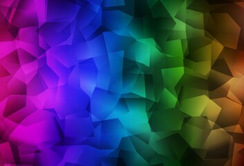 Obraz premium Dark Multicolor vector triangle mosaic template.