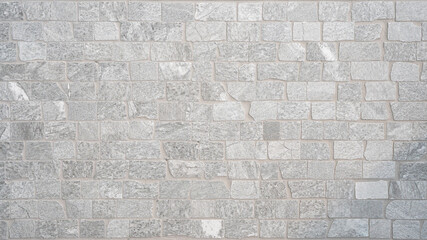Gray grey white natural stone brickwork masonry concrete wall texture background 