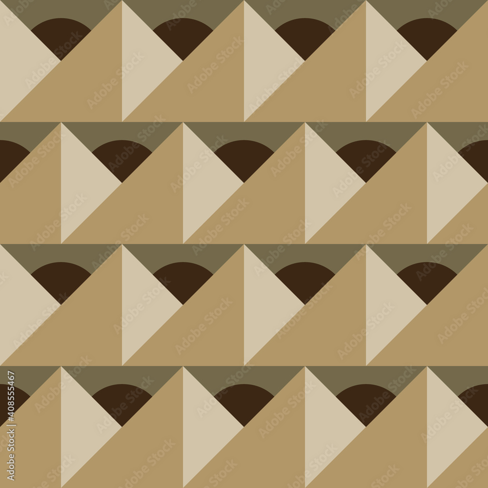 Poster seamless geometric pattern with the image of circles, squares, triangles. vector design for web bann