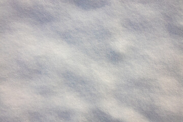 Detail of a snow surface. Snow structure in winter. Snowy structure pattern. 