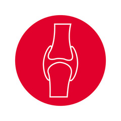 Knee joint Vector icon