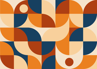 Abstract vector geometric background for your design. Bauhaus style.Vector illustration.