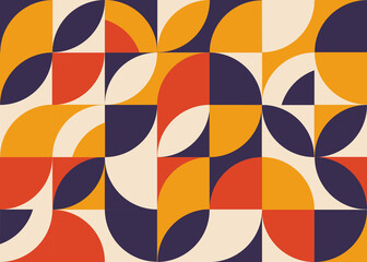 Abstract vector geometric background for your design. Bauhaus style.Vector illustration.